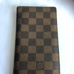 Authentic checkbook cover Louis Vuitton